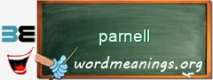 WordMeaning blackboard for parnell